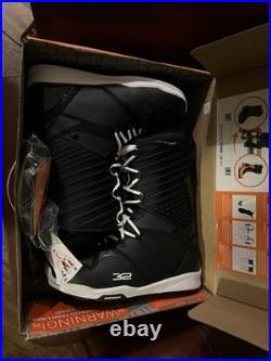 New Thirtytwo Mullair Men's US Size 13 EU 47 Snowboard Boots Black Heat Moldable
