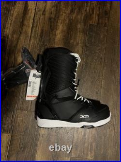 New Thirtytwo Mullair Men's US Size 13 EU 47 Snowboard Boots Black Heat Moldable