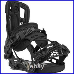 Nidecker Flow NX2 Hybrid Snowboard Bindings 2025 2026 Black Size M, No Fees