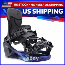 Nidecker LT Supermatic Snowboard Bindings 2025 2026 Bio Black, Size M NO Fees