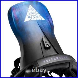 Nidecker LT Supermatic Snowboard Bindings 2025 2026 Bio Black, Size M NO Fees