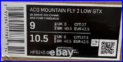 Nike ACG Mountain Fly 2 Low Gore-Tex Dark Smoke Gray HF6245-002 Size 9 Nike ACG Mountain Fly 2 Low Gore-Tex Dark Smoke Gray HF6245-002 Size 9