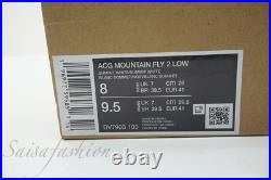 Nike ACG Mountain Fly 2 Low Summit White Orange DV7903-100 Men's Sz 8