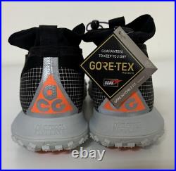 Nike ACG Mountain Fly GTX Gore-Tex Mens Sz 11.5 Black Metallic Silver CT2904-001