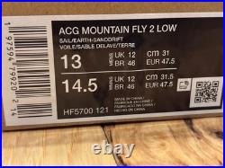 Nike ACG Mountain Fly Low Sail Earth Sanddrift HF5700 121 Men's Size 13