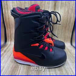 Nike SB Lunarendor Snowboard Boots Men's 11 Black Infrared Lunarlon 586532-066