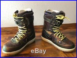 Nike Zoom Force 1 Snowboard Boots 334841-002 Iridescent Opal RARE Mens 10