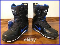 Nike Zoom Kaiju Snowboard Boots 376276-041 Black Varsity Royal Blue Mens 12