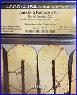 Nycc Amazing Fantasy 1000 Tyler Kirkham Virgin Variant Whatnot Exclusive Cgc 9.8