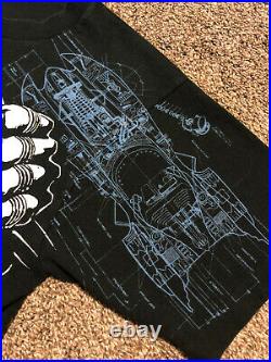 Original 1992 Batman Returns Batmobile All Over Print Shirt Mint D. C. Comics