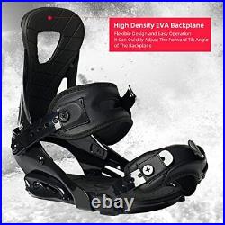 Outdoors All-Mountain Snowboard Binding Boot US Size 6-9 Medium Black