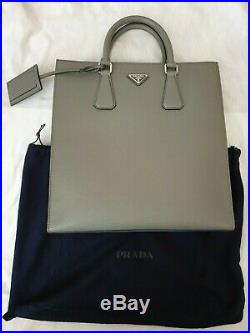 Prada Saffiano All Leather Men/Women Tote- Mint Condition- only used once
