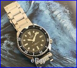 RARE 1996 SEIKO DIVER 7002-7000 WithBLK DIAL ALL ORIG. With2 BANDS. MINT