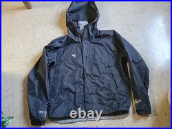 RARE NWT Mountain Hardwear Typhoon GTX Ultra Light Hardshell Jacket ALL BLACK