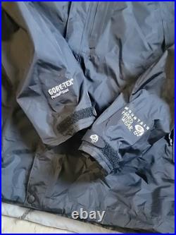 RARE NWT Mountain Hardwear Typhoon GTX Ultra Light Hardshell Jacket ALL BLACK