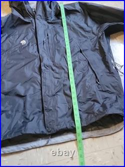 RARE NWT Mountain Hardwear Typhoon GTX Ultra Light Hardshell Jacket ALL BLACK