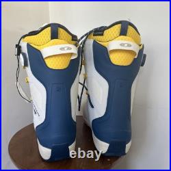 RARE Salomon Launch Lace BOA FS 2000 Snowboard Boots Men's US 10.5 EU 43.5 White