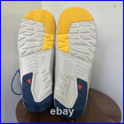RARE Salomon Launch Lace BOA FS 2000 Snowboard Boots Men's US 10.5 EU 43.5 White