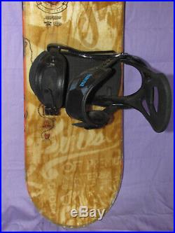 RIDE Manic snowboard with All Mountain Rocker 155cm with Burton Freestyle bindings