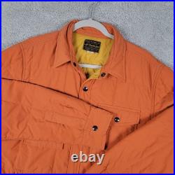 RRL Men's Mountain Quilted Jacket Orange Size M Double RL All Weather Gear