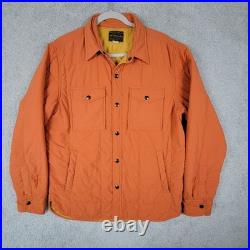 RRL Men's Mountain Quilted Jacket Orange Size M Double RL All Weather Gear