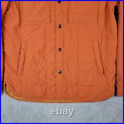 RRL Men's Mountain Quilted Jacket Orange Size M Double RL All Weather Gear