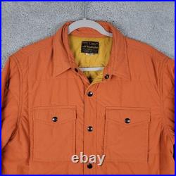 RRL Men's Mountain Quilted Jacket Orange Size M Double RL All Weather Gear