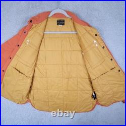 RRL Men's Mountain Quilted Jacket Orange Size M Double RL All Weather Gear