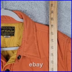 RRL Men's Mountain Quilted Jacket Orange Size M Double RL All Weather Gear
