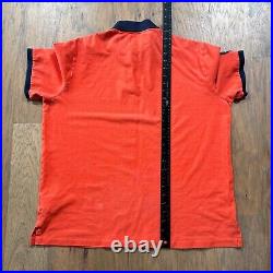 Ralph Lauren Polo Shirt Mens L Orange Mountain Terrain Climb Country Sport Hike