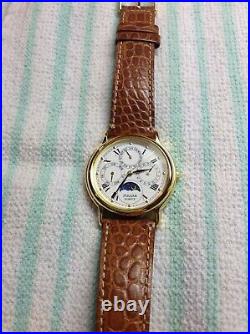 Rare Pulsar By Seiko Mens Moonphase Watch In (mint) Shape All Original