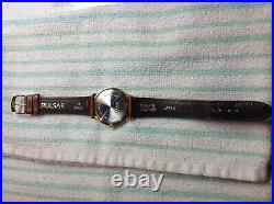 Rare Pulsar By Seiko Mens Moonphase Watch In (mint) Shape All Original