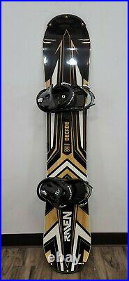 Raven Decade 159cm Downhill Snowboard With Fifth Element L/XL Stealth Bindings