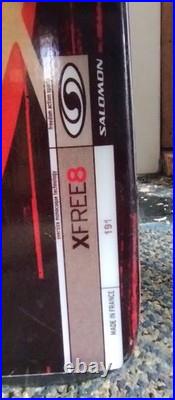 Red Salomon XFree 8 191 Ski Skis with Marker Bindings