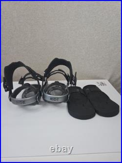 Ride A-4 Mens Snowboard Bindings 2025-LARGE-BLACK