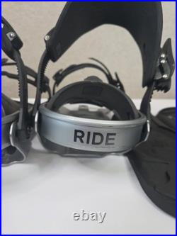 Ride A-4 Mens Snowboard Bindings 2025-LARGE-BLACK