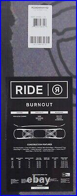 Ride Burnout Mens Snowboard 152 cm, All Mountain Park Twin New 2023