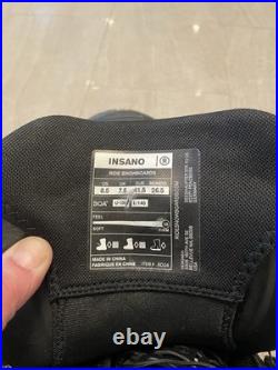 Ride Insano Snowboard Boots Men's Size 8.5 2025/26 Worn only ONCE