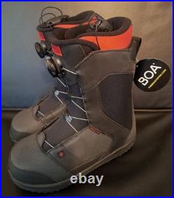 Ride Rook BOA Mens Snowboard Boots Size 9 Black New All Mountain Winter Sports