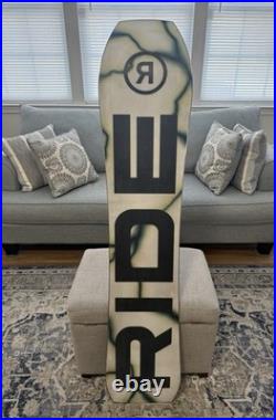 Ride Warpig Snowboard 151cm Men's Medium Black White 2025
