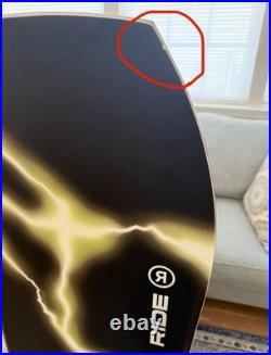 Ride Warpig Snowboard 151cm Men's Medium Black White 2025