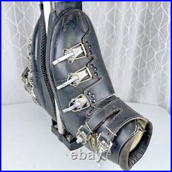 Rieker Vintage Sealed Sole Mens Size 12 Leather Buckle Alpine Ski Boots 601034