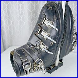 Rieker Vintage Sealed Sole Mens Size 12 Leather Buckle Alpine Ski Boots 601034