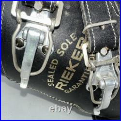 Rieker Vintage Sealed Sole Mens Size 12 Leather Buckle Alpine Ski Boots 601034