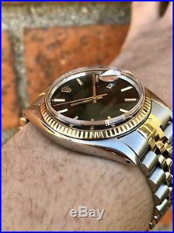 Rolex DateJust 16013 Men's Wristwatch Gilt Dial All Original MINT