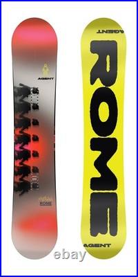 Rome Agent Men's Snowboard 151 cm True Twin Fusion Camber All-Mountain New 2026