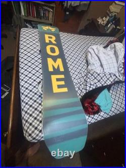 Rome Stale Crewzer Men's Snowboard 158 cm (2021) with Rome SDS Arsenal Bindings