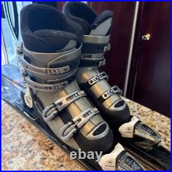Rossignol Experience 74 Skis, 146 c with Rossignol Adjustable Bindings, and boots