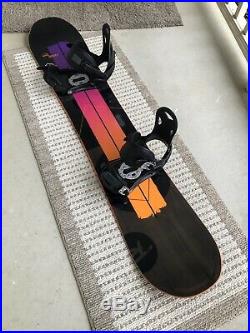 Rossignol One LF 153 cm Lightly Used Snowboard with New Nidecker Large Bindings