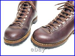 SCARPA Vtg Italian All Leather Mountain Alpine Hiking Boots Men's US 12 N